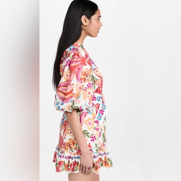 Farm Rio Women’s Spring Bananas Belted Minidress - Size L. - Picture 4 of 10